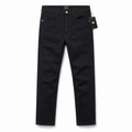 Evisu Men's Black Denim Jeans with Blue Eagle Embroidery - Straight Leg Streetwear Trousers