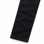 Evisu Men's Black Denim Jeans with Blue Eagle Embroidery - Straight Leg Streetwear Trousers