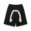 EVISU Men's Brushstroke "Big M" Print French Terry Sweatshorts