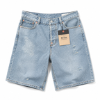 EVISU Men's Washed Denim Shorts