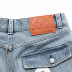 EVISU Men's Washed Denim Shorts