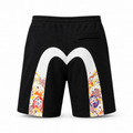 EVISU Daruma "Big M" Print French Terry Sweatshorts