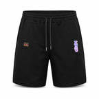 EVISU Daruma "Big M" Print French Terry Sweatshorts
