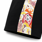 EVISU Daruma "Big M" Print French Terry Sweatshorts