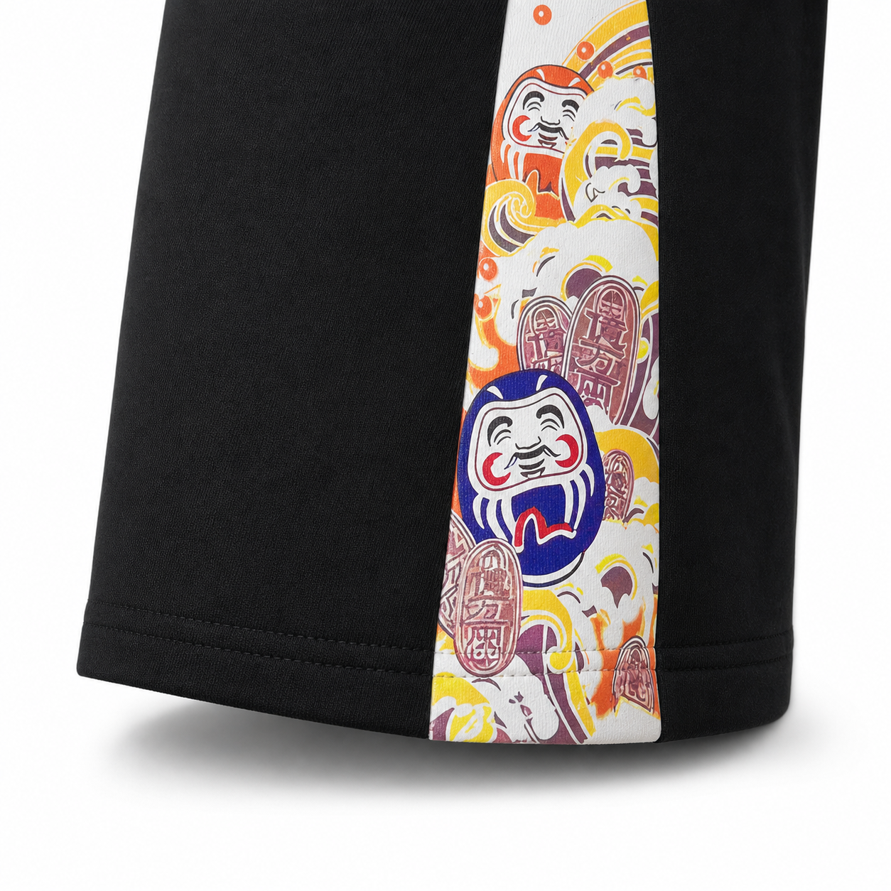 EVISU Daruma "Big M" Print French Terry Sweatshorts