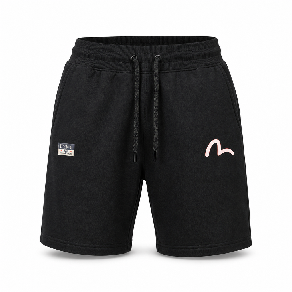 EVISU "Flower Print" French Terry Sweatshorts