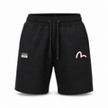 EVISU "Flower Print" French Terry Sweatshorts