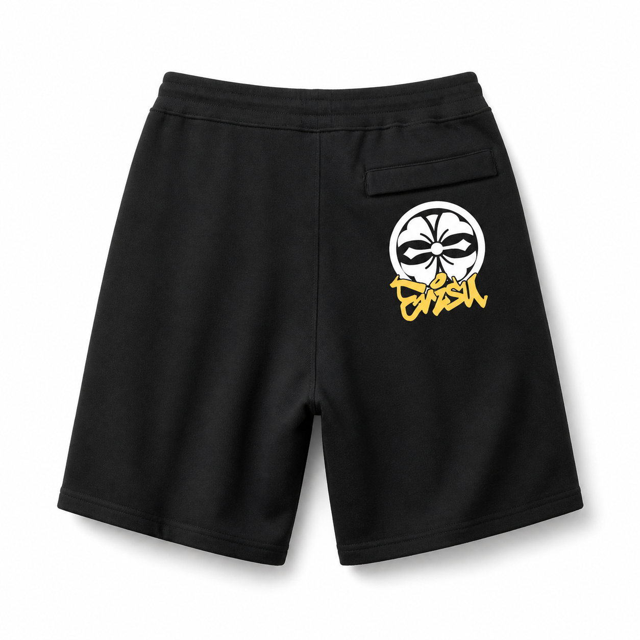 EVISU "Flower Print" French Terry Sweatshorts