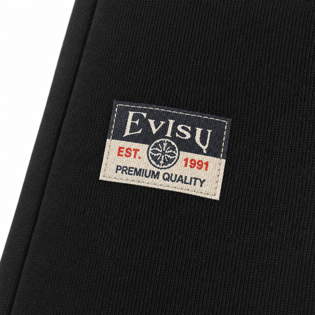 EVISU "Flower Print" French Terry Sweatshorts