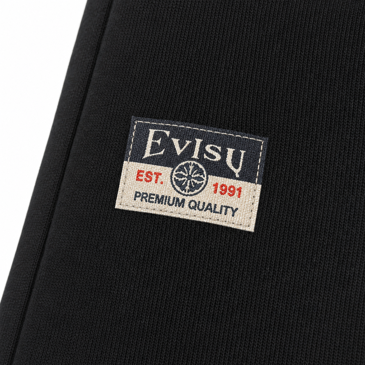 EVISU "Flower Print" French Terry Sweatshorts