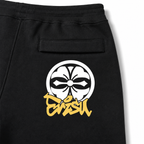 EVISU "Flower Print" French Terry Sweatshorts