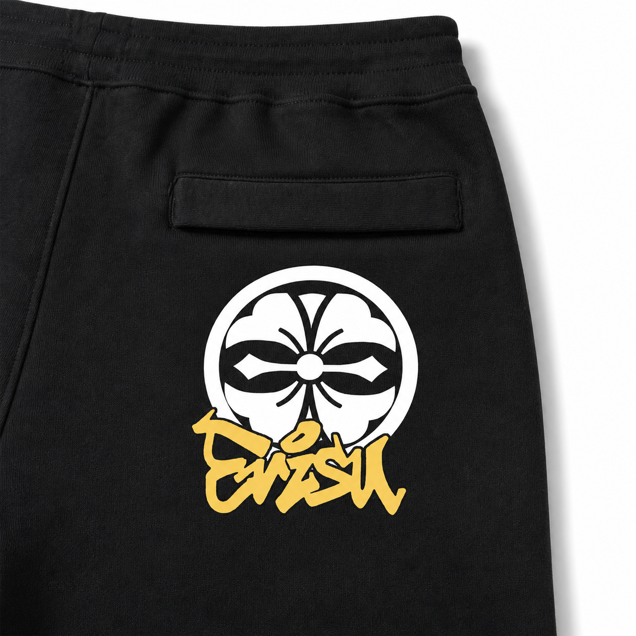 EVISU "Flower Print" French Terry Sweatshorts