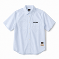 EVISU Streamlined "Big M" Print Relaxed-Fit Denim Shirt