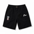 EVISU Brushstroke "Big M" Print French Terry Sweatshorts