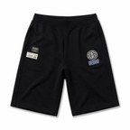 EVISU Camouflage Buddha Head Embroidered French Terry Sweatshorts