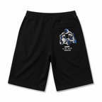 EVISU Camouflage Buddha Head Embroidered French Terry Sweatshorts