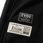 EVISU Camouflage Buddha Head Embroidered French Terry Sweatshorts