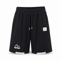 EVISU Solid-Color Athletic Shorts with Large "M" Print