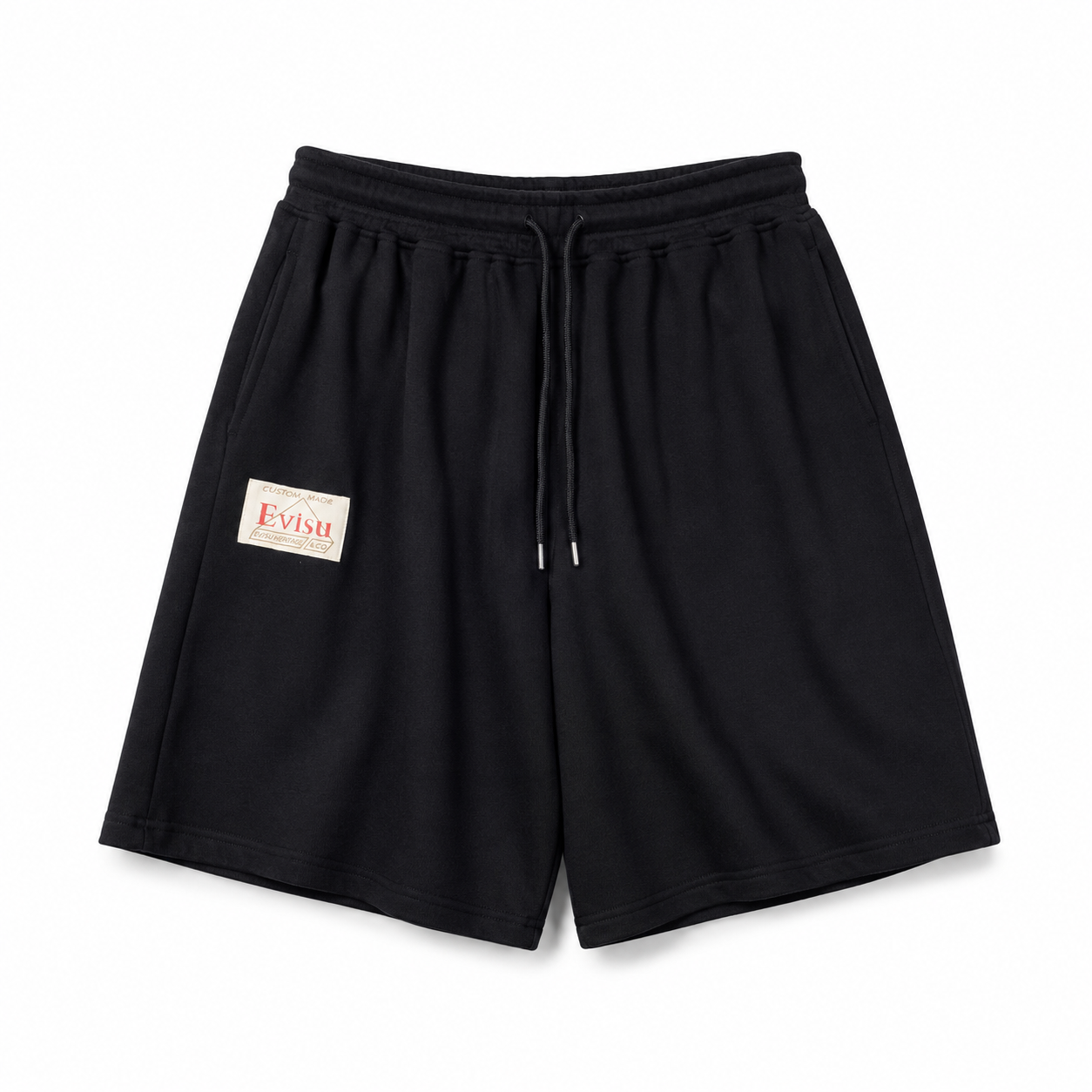 EVISU Daruma "Big M" Print Athletic Shorts