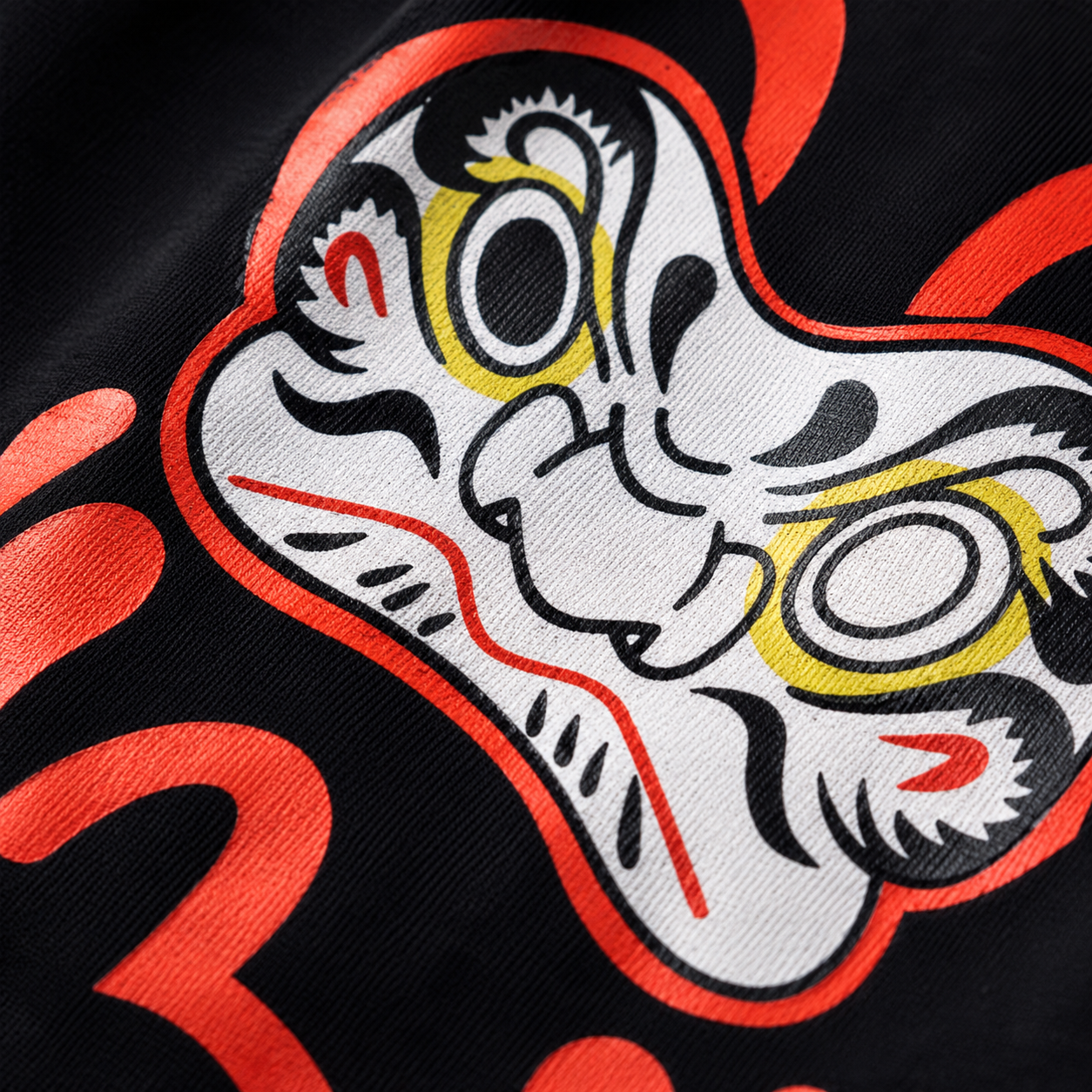 EVISU Daruma "Big M" Print Athletic Shorts