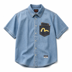 EVISU "Big M Print" Series Short-Sleeve Shirt