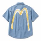 EVISU "Big M Print" Series Short-Sleeve Shirt