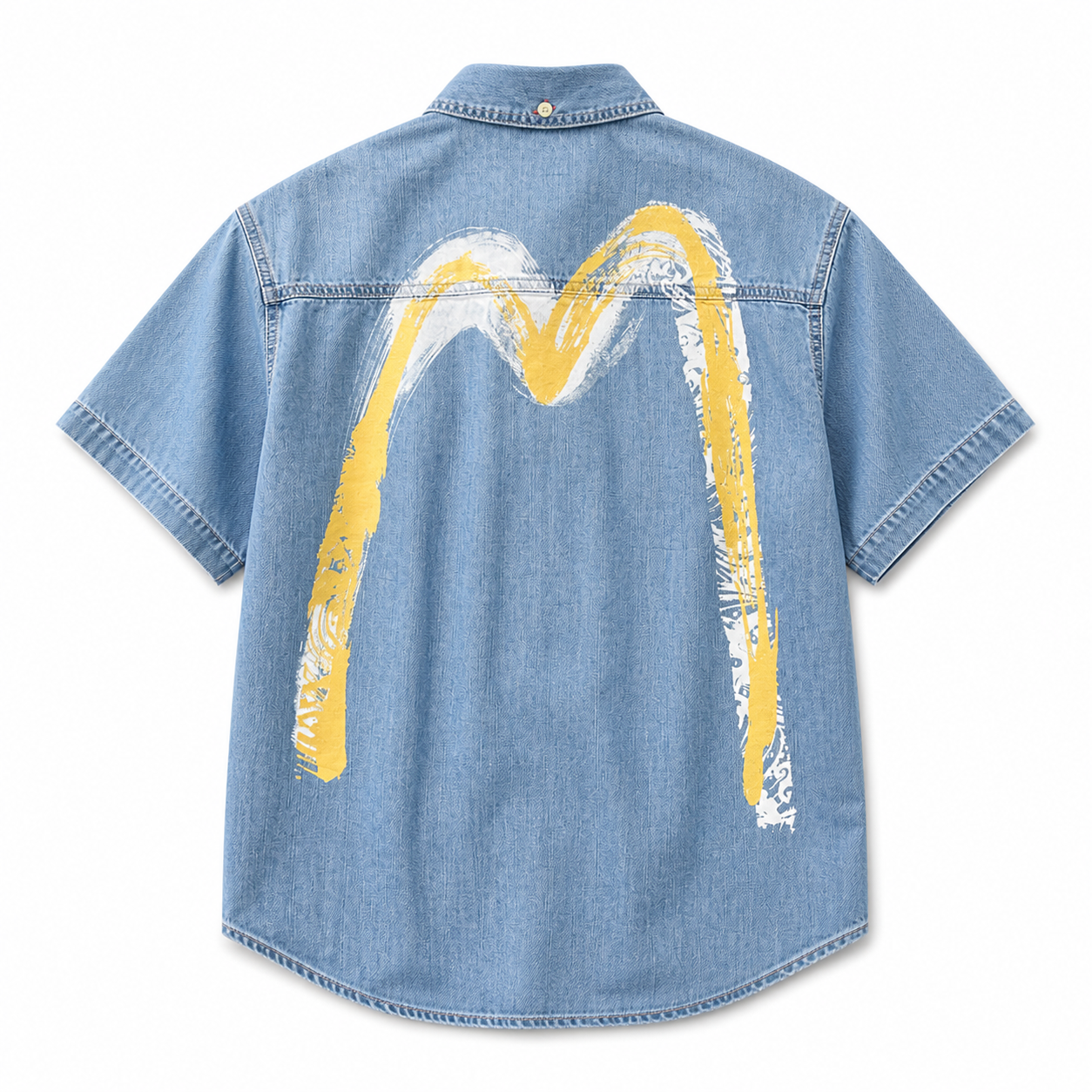 EVISU "Big M Print" Series Short-Sleeve Shirt