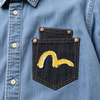 EVISU "Big M Print" Series Short-Sleeve Shirt