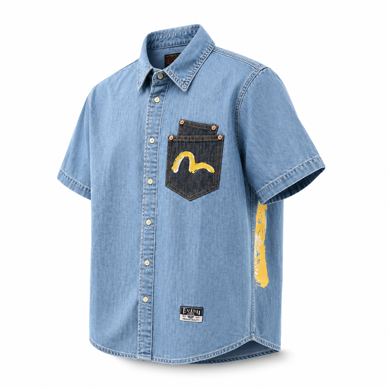 EVISU "Big M Print" Series Short-Sleeve Shirt