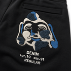 EVISU Casual Shorts with Buddha Head Embroidery