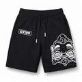 EVISU Buddha Head Print Athletic Shorts