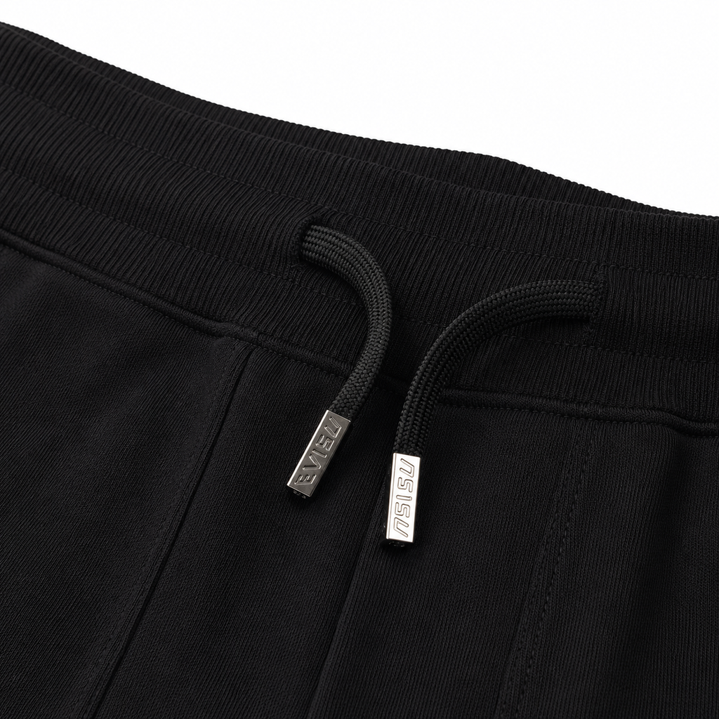 EVISU Buddha Head Print Athletic Shorts