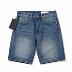 EVISU "Mismatched Paisley Big M" Denim Shorts