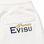 EVISU "Three Family Crests" Embroidered Athletic Shorts