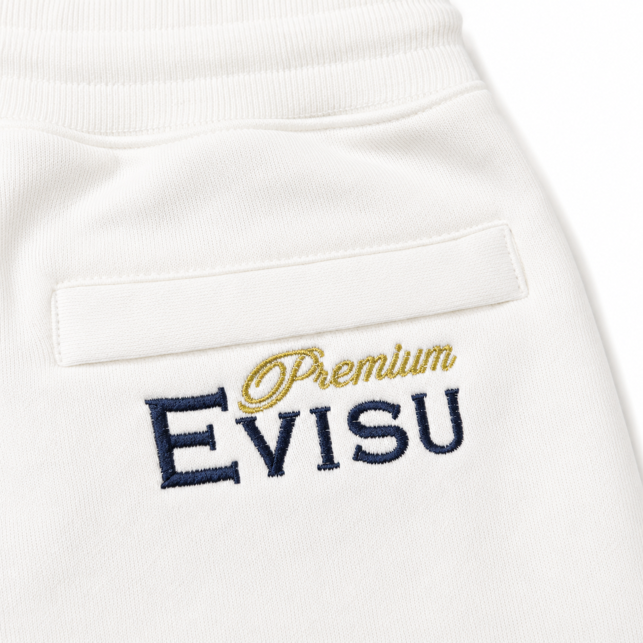 EVISU "Three Family Crests" Embroidered Athletic Shorts