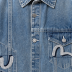 EVISU "Four-Panel Daruma Print" Series Denim Jacket