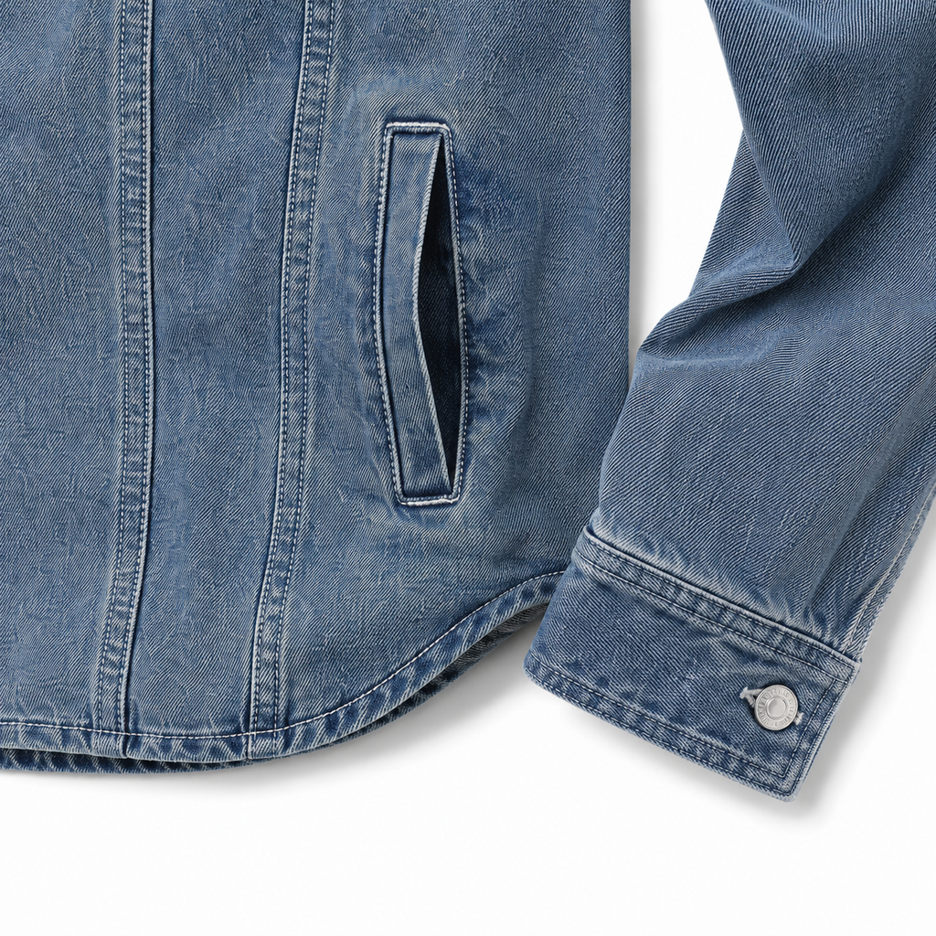EVISU "Four-Panel Daruma Print" Series Denim Jacket
