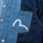 EVISU Patchwork Denim Shirt