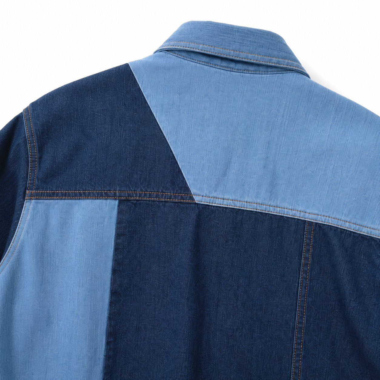 EVISU Patchwork Denim Shirt