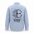EVISU New Men's Long-Sleeve Shirt with Seagull Logo Print