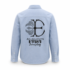 EVISU New Men's Long-Sleeve Shirt with Seagull Logo Print