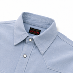 EVISU New Men's Long-Sleeve Shirt with Seagull Logo Print