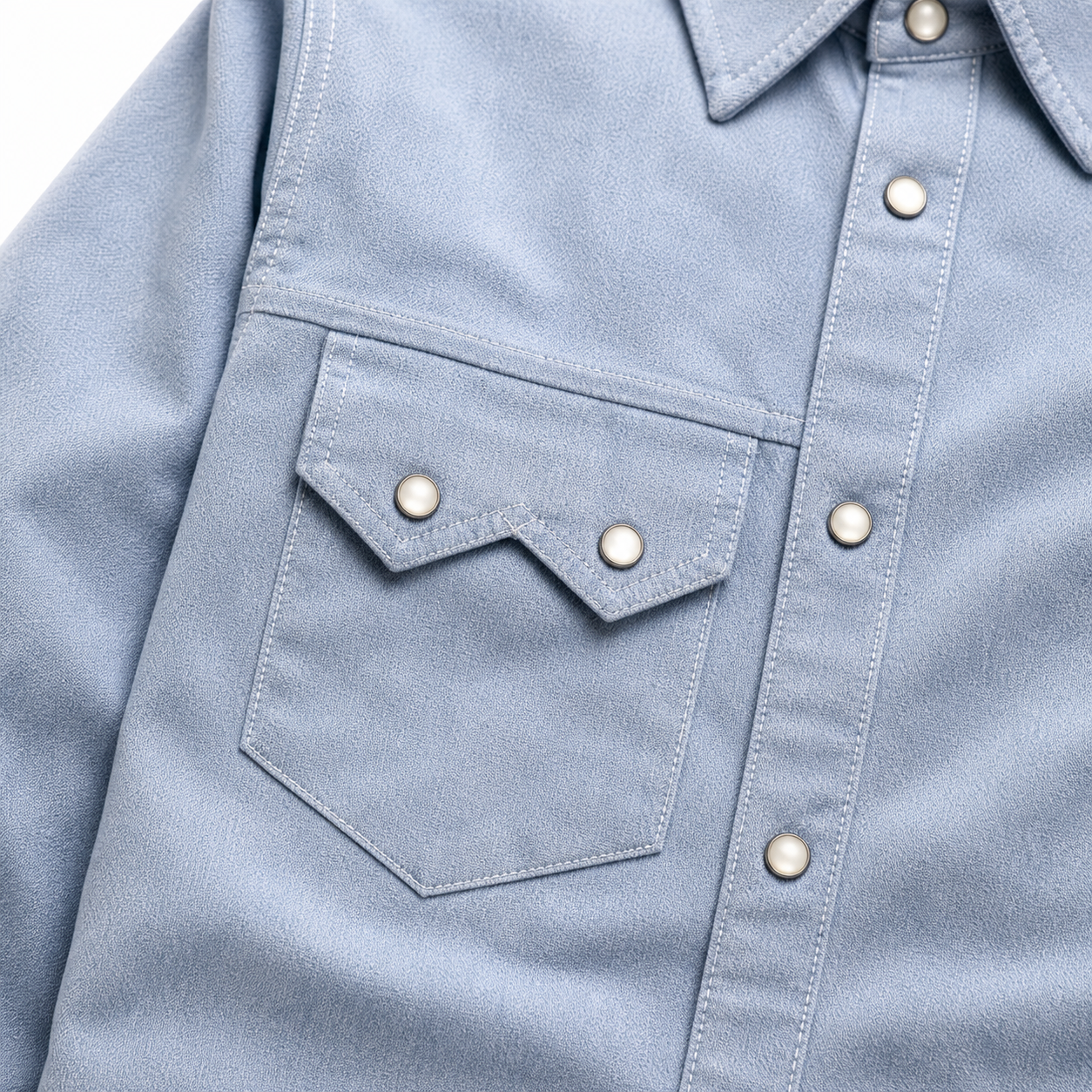 EVISU New Men's Long-Sleeve Shirt with Seagull Logo Print