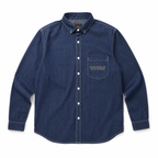 EVISU "God of Fortune & Koi Big M" Long-Sleeve Denim Shirt