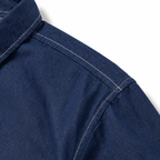 EVISU "Daruma Treasure Pot" Print Series Short-Sleeve Denim Shirt