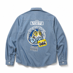 EVISU "Daruma Graffiti" Series Long-Sleeve Denim Shirt