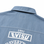 EVISU "Daruma Graffiti" Series Long-Sleeve Denim Shirt