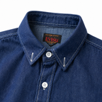 EVISU "God of Wind" Themed Long-Sleeve Denim Shirt