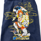 EVISU "God of Wind" Themed Long-Sleeve Denim Shirt