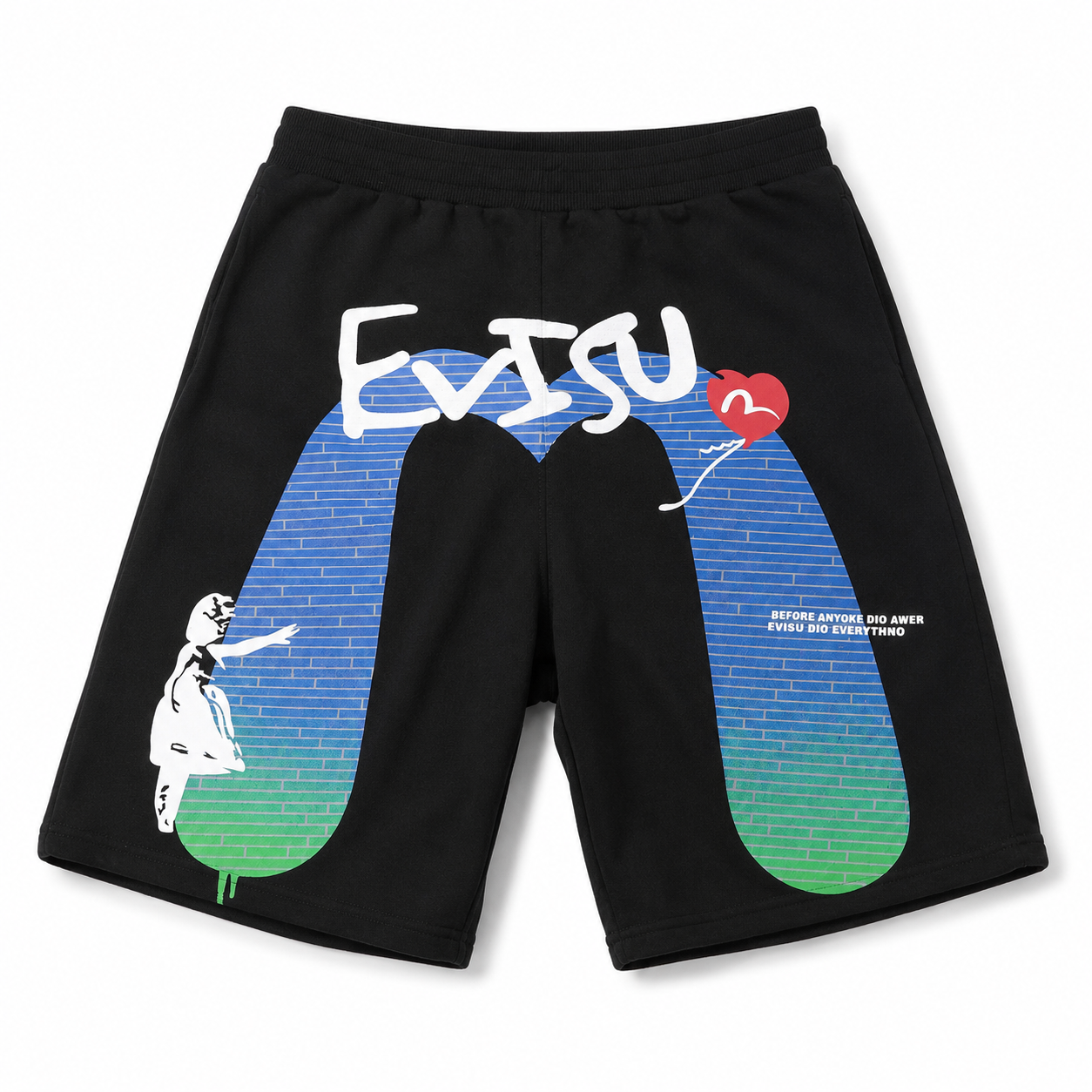 EVISU “Balloon Girl” Graffiti Series Shorts